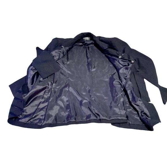 Chantelle NY Jacket Womens 18 Black Modesty Panel Secretary Church Plus Size VTG - Picture 14 of 15